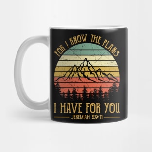 For I Know The Plans I Have For You Vintage Christian Mug